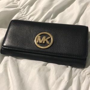 MK leather wallet
